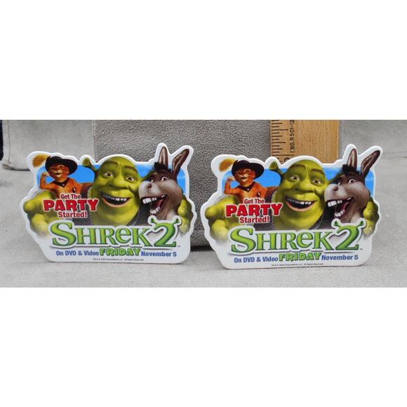 DreamWorks Shrek 2 on DVD & Video 2004 Movie Promo Pin Button Vintage - Picture 4 of 5